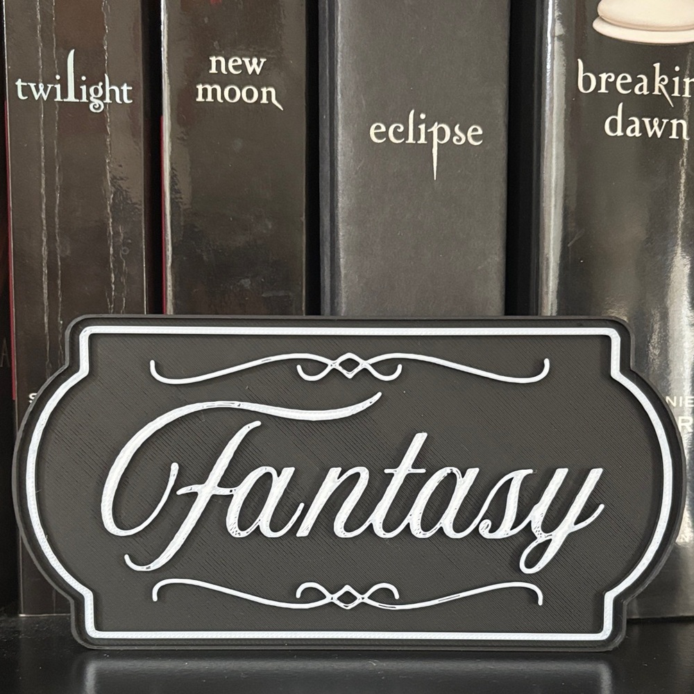 Fantasy Bookshelf Sign - Picture 1 of 3